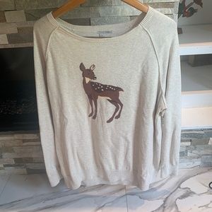 New with Tags Halogen Nordstrom Deer Knit Sweater sz 2x